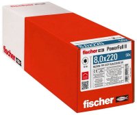 Konstrukční vrut s celým závitem Power-Full FISCHER FPF II CTF 8,0x220 BC 50