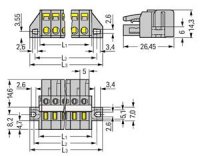 Pružinová svorka CAGE CLAMP 2,5mm2 šedá 12pól. WAGO 231-112/027-000