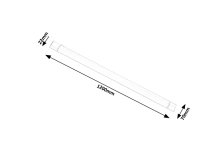 Batten light LED 40W IP20 bílá RABALUX 1453