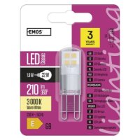 LED žárovka Classic JC G9 1,9W (22W) 210 lm teplá bílá EMOS ZQ9526