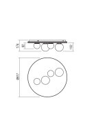 Stropní svítidlo CORUM PL LED 64W 3000K MWH REDO 01-2658