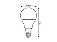 SMD LED, E14 G45, 9W, 810lm, 3000K RABALUX 79071