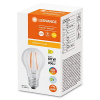 LEDVANCE LED CLASSIC A DIM CRI 90 S 5.8W 940 Clear E27