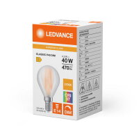 LEDVANCE LED CLASSIC P DIM CRI97 S 4.2W 927 Frosted E14