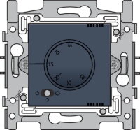 Termostat analogový-ALU STEEL GREY NIKO 220-88000