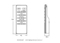 LSCS Highbay Remote Control PHILIPS 872016975677999