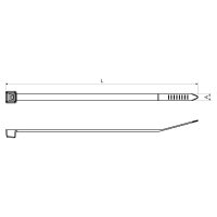 Stahovací pásek 140x4,5 mm, přírodní. KOPOS SP 140X4.5_HA