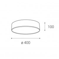 Svítidlo MONO 40,B STROPNÍ ČERNÉ přepínatelné 3000/4000K (náhrada za LED1271233)