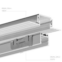 A18044|N_3 LED hliníkový profil KLUŚ TPK-4 neanodizovaný 3m /18044_3m/