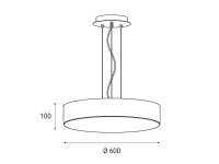 LED2 3271353D MONO 60 P-Z, B DALI/PUSH DIM 60W 2CCT 3000K/4000K