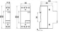 Modulární stykač RD 20-01, 1p, 1M, kontakty 1xNO,20A, 24V AC/DC ETI 002464003