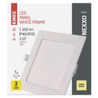 LED vestavné svítidlo NEXXO, čtvercové, bílé, 18W, teplá bílá EMOS ZD2144