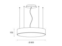 LED2 3271453D MONO 80 P-Z, B DALI/PUSH DIM 100W 2CCT 3000K/4000K