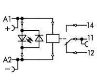 Reléový modul vstupní jmenovité napětí DC 12 V 1 přepínací kontakt WAGO 788-353