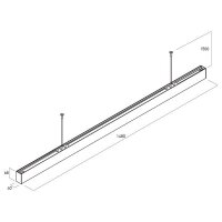 XUNO SYSTEM SURF./SUSP. LIGHT FITTING 60