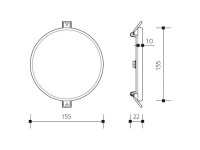 Koupelnové svítidlo LED DOWNLIGHT ROUND IP66 12W 4000K + DIM PANLUX PN14300015