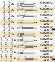 KSBM5E92X12 Koncový spínač kovový, multi