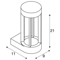 SLOTS WALL venkovní nástěnné svítidlo LED 3000K antracit 4,5 W SLV 231805