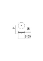 CANOPY RD D125 1 PENDANT BK (EIKO, ITO, KANJI, OBO, LOLLI, TYCON) CSL1RD125BK