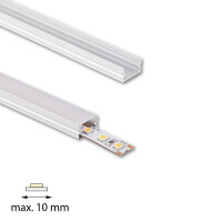 Přisazený hliníkový profil PM 12x7mm bez difuzoru 2m MCLED ML-761.110.74.2