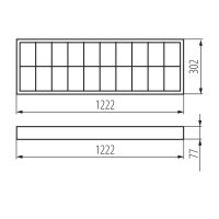 RSTR N 236/4LED/NT Přisazené svítidlo MILEDO pro T8 LED (starý kód 30172)