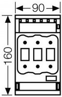 Hensel NH RT 00C Pojistkový odpínač NH00C/3 pro montáž na přípojnice