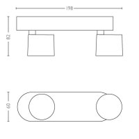 STAR bar/tube bílá 2x4.5W SELV PHILIPS 5624231P0