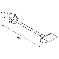 TODAY Outdoor osvětlení obrazovky LED 4000K černé dlouhé IP65 SLV 1000880