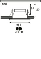 Vestavné svítidlo Cole GU10 max. 10W bílá/černá mat PAULMANN 93394