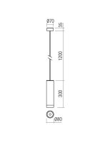 Závěsné svítidlo KLOU SU LED COB 10W IP54 SWH 3000K REDO 90570