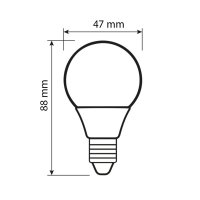 LED žárovka kapka 7W, E14, 4000K, CRI80, 200°, 360° 806lm MCLED ML-324.044.87.0