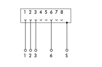 propojovací modul RJ-45 Svorky na desky plošných spojů WAGO 289-174