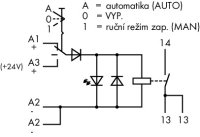 Reléový modul, jmenovité vstupní napětí: 24 V DC, 1 spínací kontakt, šedá