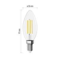 LED žárovka Filament svíčka E14 5,9 W (60 W) 806 lm teplá bílá EMOS ZF3D42