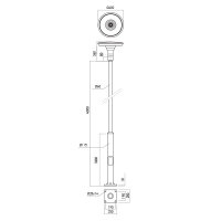 XSPACE URBAN LIGHTING FITTING+POLE 4m 50