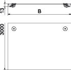 OBO DRL 200 A4 Víko s otočnou západkou pro kab. žl. a kab. žebř. 200x3000 Nerez