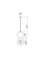 Závěsné svítidlo BOWL SU 1X42W E27 D250 SGS REDO 01-2073