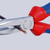 Půlkulaté kleště s břity (úzké ploché kleště) 200 mm KNIPEX 26 21 200 SB