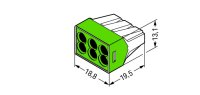 Spojovací krabicová svorka, 6x 0,75-2,5mm2 (CYA) WAGO 773-116