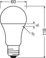 LEDVANCE LED CLASSIC A PCR 75 10 W/2700 K E27