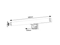 NOUR LED 5W IP44 chromová 4000K 530lm RABALUX 75037