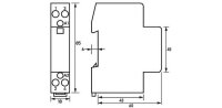 Instalační stykač HS20-10 20 A, 230 V, 50 Hz, 1 sp., 0 rozp. DOEPKE 09980442