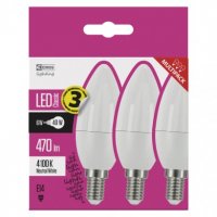 LED žárovka Classic svíčka E14 5W (40W) 470 lm neutrální bílá EMOS ZQ3221.3