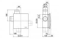 Maico 0093.0972 ER-UPD pouzdro pro zapuštěný ventilátor - protipožární