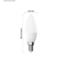 LED žárovka Basic svíčka E14 5,5 W (40 W) 470 lm teplá bílá EMOS ZL3F22