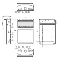 Skříň ACQUA Combi 3952 IP65, 16modulová