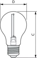 LED žárovka PHILIPS classic 11W A60 E27 smoky ND RF