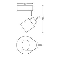 Meranti single spot bílá 1x35W 230V PHILIPS 871951446529900