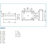 IP56 05 GRI 05608 rozvodnice s nízkým víkem 240/190/90 mm IBOCO 05608