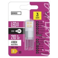 LED žárovka Classic JC G9 1,9W (22W) 210 lm neutrální bílá EMOS ZQ9527